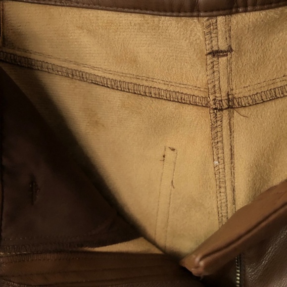 OAK AND FORT VEGAN LEATHER PANTS - Picture 6 of 6